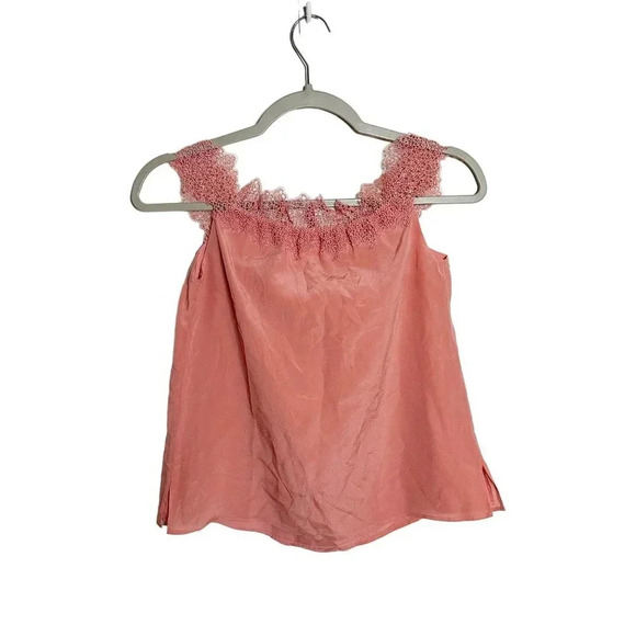 Cami NYC The Dayna Tank Blouse Top Women's Size XS Silk Brandied Apricot Pink - Picture 4 of 7
